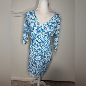 Mare Blu Milano Chic Blue Coral Dress size M